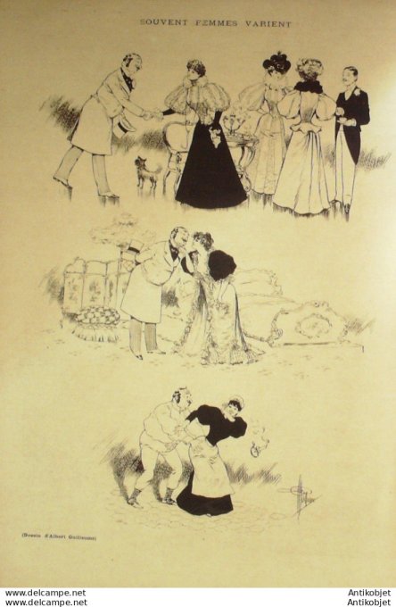 Gil Blas 1895 n°40 Michel CORDAY Marie KRYSINSKA Paul LEAUTAUD Albert GUILLAUME