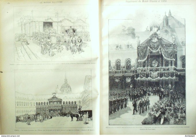 Le Monde illustré 1885 n°1484 Hyères (83) Seychelles Egypte Port-Said