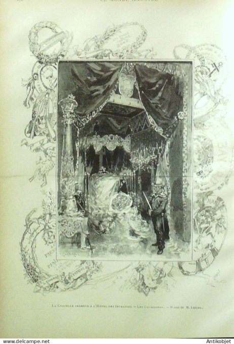 Le Monde illustré 1885 n°1484 Hyères (83) Seychelles Egypte Port-Said