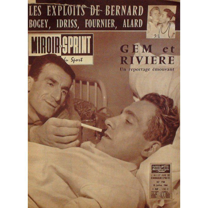 Miroir Sprint 1960 n° 738 25/7 BERNARD IDRISS FOURNIER ALARD GEMINIANI RIVIERE GRAC