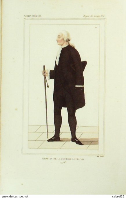 Portrait Médecin de la COUR de LOUIS XVI 1776