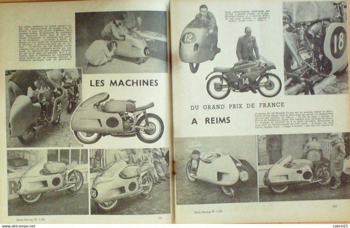 Moto Revue 1955 n° 1241 Baumm Saroléa scooter Lambretta Galleto 160 Peugeot P55