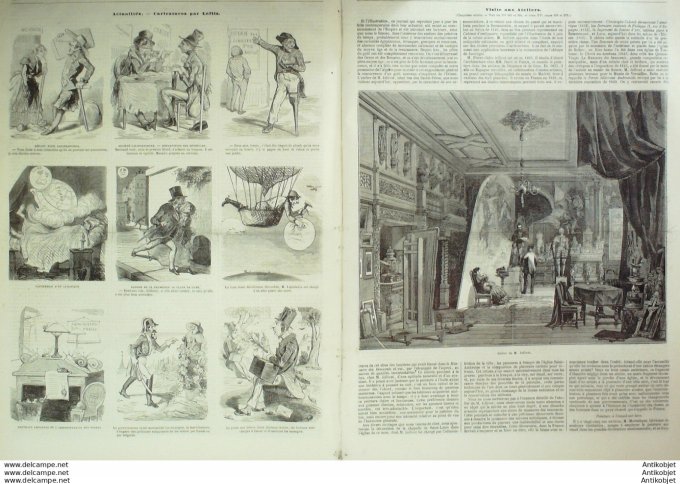 L'Illustration 1850 n°402 Italie PALERME Le HAVRE (76) Espagne MADRID Cardinal WISEMAN