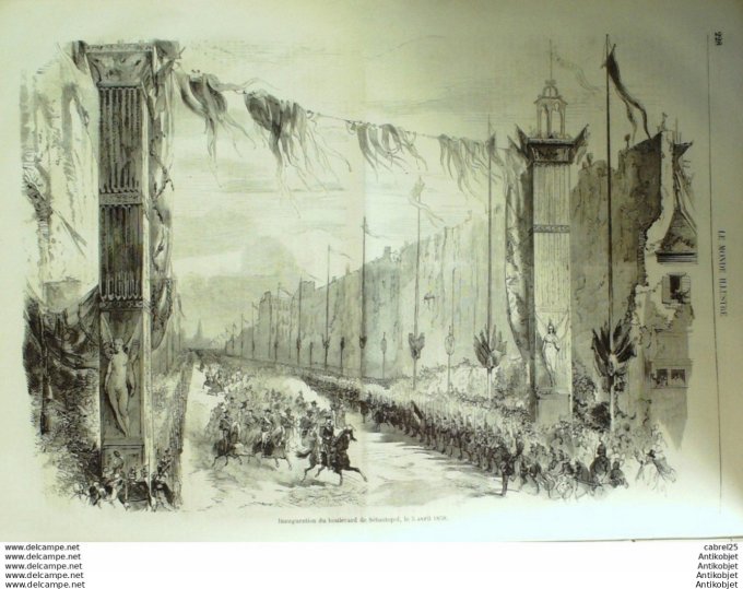 Le Monde illustré 1858 n° 52 Turquie Constantinople Australie Sydney Mines Richmond Virginie Canada 