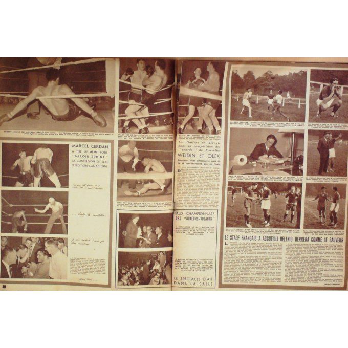Miroir Sprint 1947 #  73 14 Oct Hansenne Arif On Cerdan Walker Olek Her Rera Pujazon