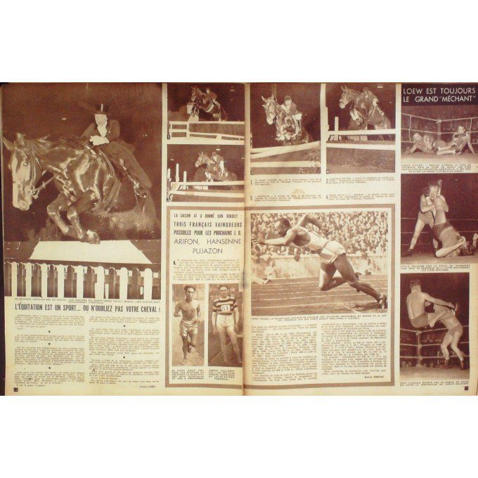 Miroir Sprint 1947 #  73 14 Oct Hansenne Arif On Cerdan Walker Olek Her Rera Pujazon