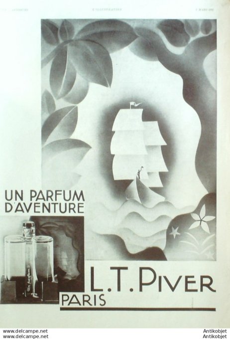 Publicite Cosmetique L.T.Piver 1931