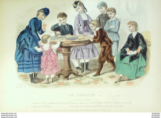 Le Caprice 1875 # 1066 Costumes enfants (Marché parisien)