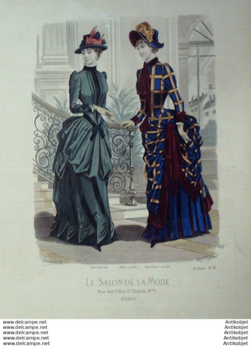 Gravure Mode Salon 1883 #  631 (Old Fashion plate)