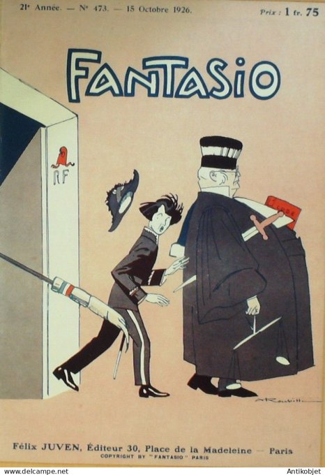 Fantasio 473 1926 Chancel May Niandot GiffeyGuillaume Mendousse  Bonnotte