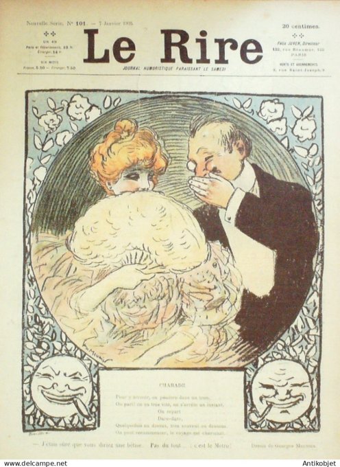Le Rire 1905-01- 7 # 101 Journal humoristique Ed.Originale Muses Roland de Berlin