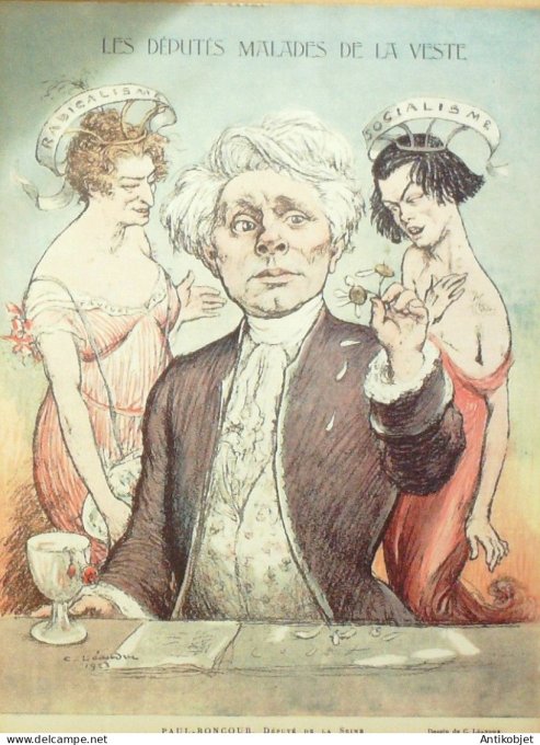 Le Rire 1924-03- 8 # 266 Journal humoristique Ed.Originale Profane tirea l'arc