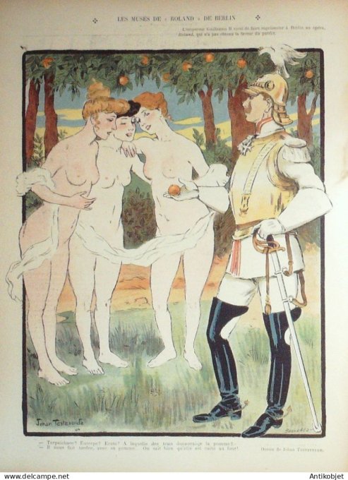 Le Rire 1905-01- 7 # 101 Journal humoristique Ed.Originale Muses Roland de Berlin