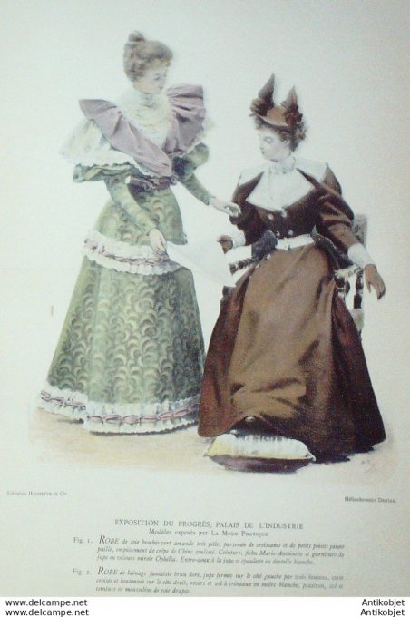 La Mode pratique 1893 # 38 Robes de soie et lainage
