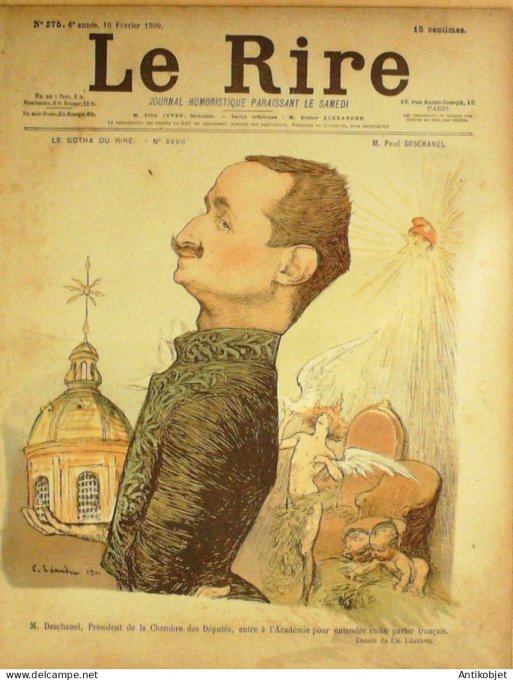 Le Rire 1900-02-10 # 275 Journal humoristique Ed.Originale Paul Deschanel