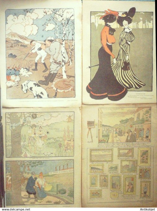Le Rire 1901 lot 4 revues Meunier Villon Al-Rascid Faivre Avelot Does Grandjouan