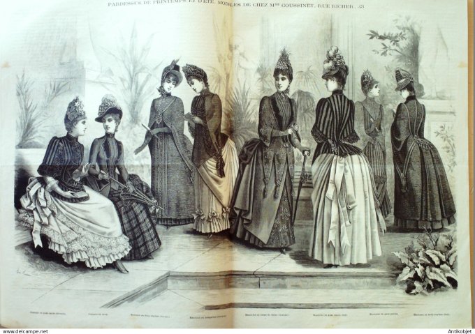 Mode illustree 1887 Lot de 10 journaux