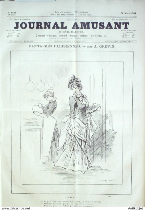 Le Journal Amusant 1884 # 1438 Le tir a la cible par Leonce Petit