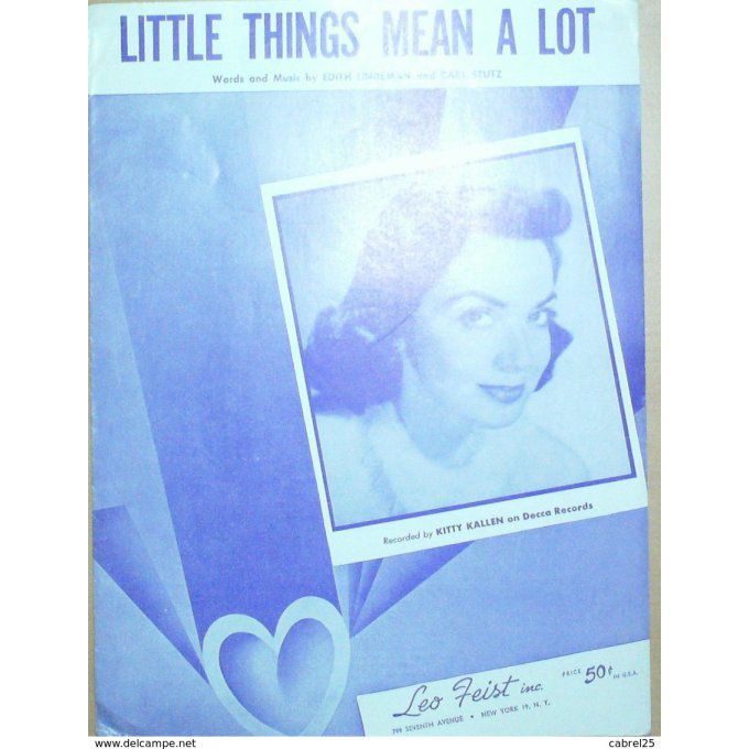 Kallen Kitty Little Things Mean A Lot 1954