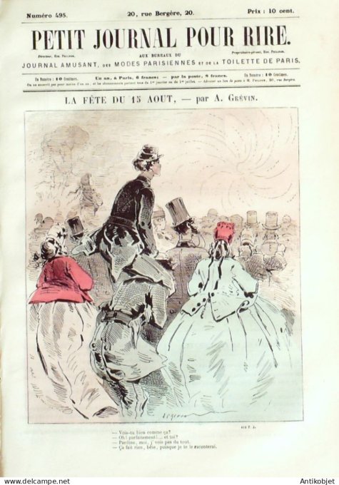 Petit journal pour Rire 1864 # 495 Croquades Ladreys & Belin
