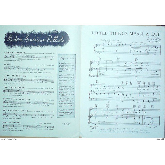 Kallen Kitty Little Things Mean A Lot 1954