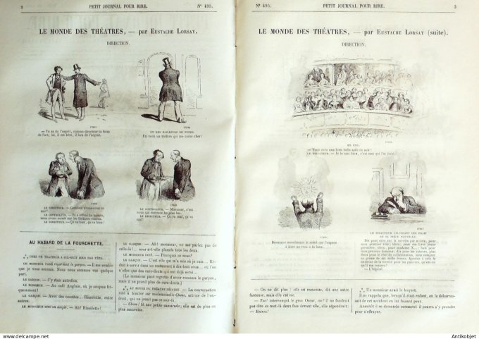 Petit journal pour Rire 1864 # 495 Croquades Ladreys & Belin