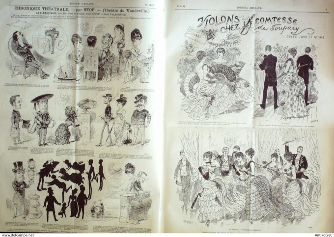 Le Journal Amusant 1884 # 1438 Le tir a la cible par Leonce Petit