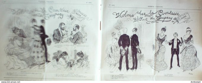 Le Journal Amusant 1884 # 1438 Le tir a la cible par Leonce Petit