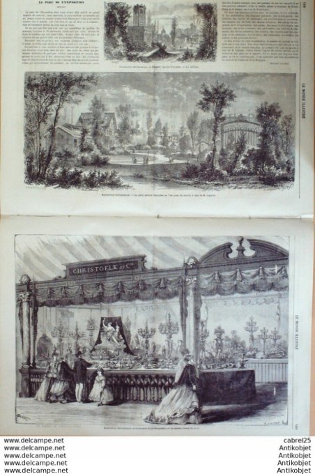 Le Monde illustré 1867 n°545 Suisse Nantes (44) Cochinchine Vinh Long Sarreguemines (57)