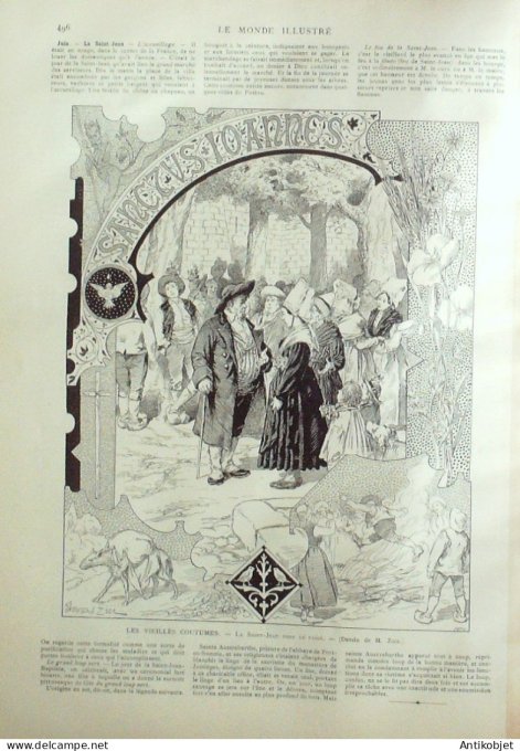 Le Monde illustré 1891 n°1787 Moscou Princesse Xénia Fontaine-les-Dijon (21)  Calmann Lévy