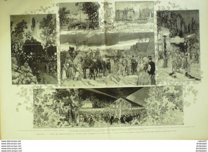 Le Monde illustré 1879 n°1173 Vincennes (94) Hongrie Laurencon Gouzien Japon Okoma Taori Orleans (45
