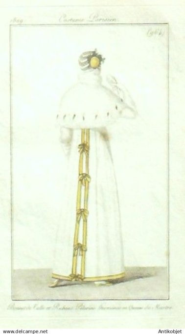 Costume Parisien 1809 # 964 (eau forte) Pélerine Herminée