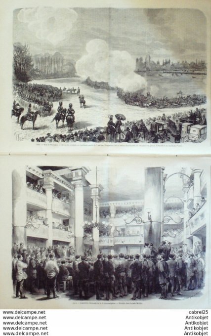 Le Monde illustré 1868 n°631 Hongrie Uniformes Meudon (92) Chatenay (01) Orleans (45) Le Mans (72)