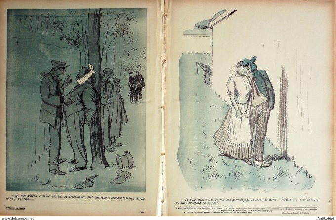 L'Assiette au beurre 1907 # 336 Aux Fortif's Florès Rocardo