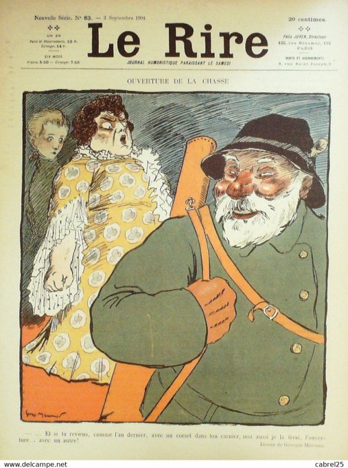 Le Rire 1904 n° 83 Préjelan Iribe Poulbot Grandjouan Mirande Meunier