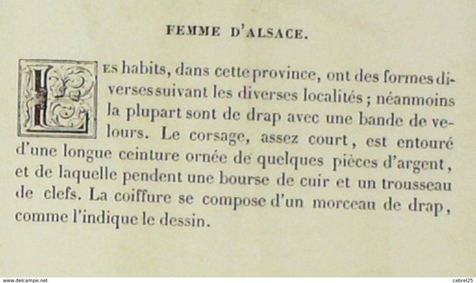 France (67) Habitante Alsacienne 1859