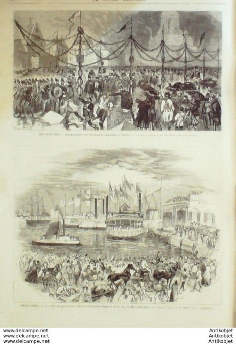 Le Monde illustré 1871 n°767 Metz (57) New-York Mary Powell Angleterre Warwich