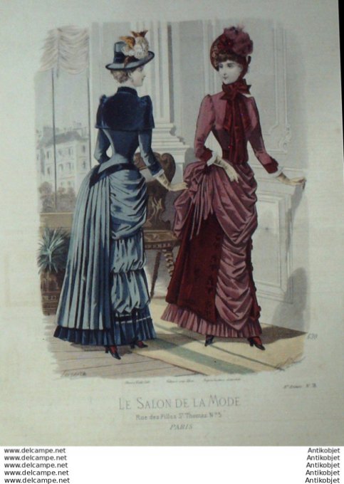 Gravure Mode Salon 1883 #  630 (Old Fashion plate)