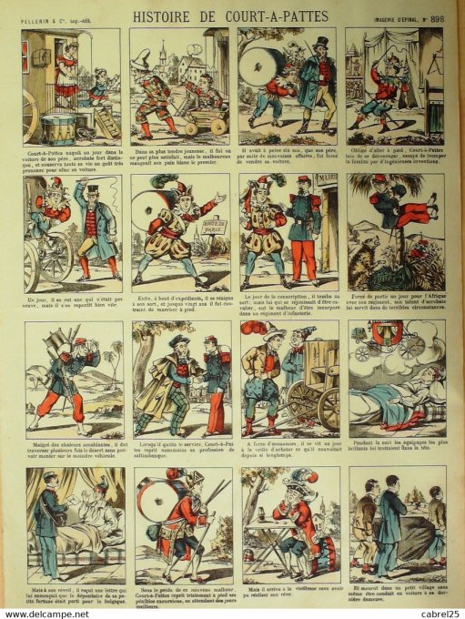 Histoire  de Court A Pattes (Pellerin d'epinal)