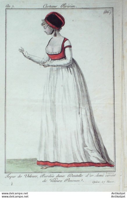 Les Modes parisiennes 1862 n°1027 Robes velours brodés rubans et rubans