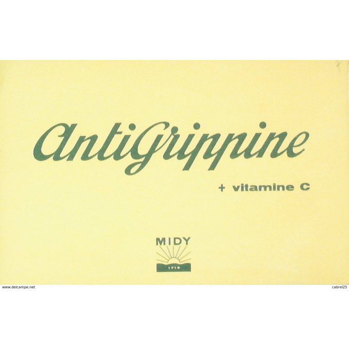 Buvard ANTIGRIPPINE MIDY