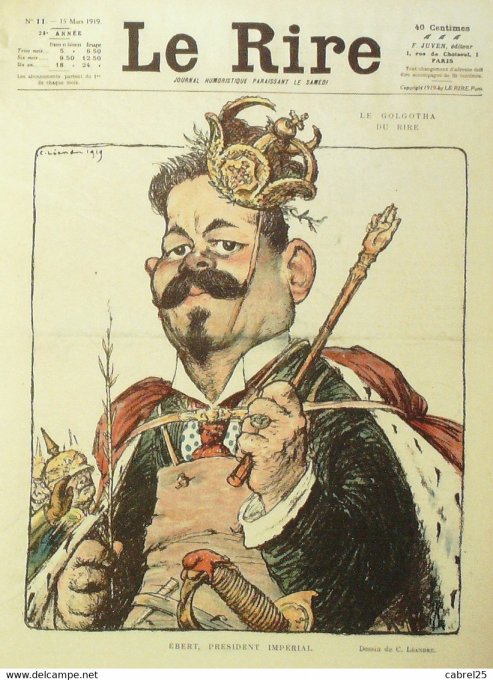 Le Rire 1919 n° 11 Léandre Gerbault Fabiano Hémard Testevuide Nob