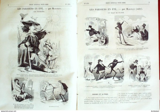 Petit journal pour Rire 1860 # 279 A la campagne Grevin