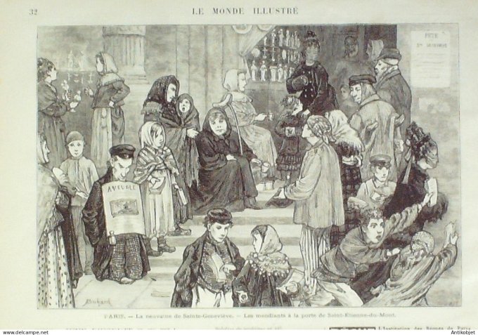 Le Monde illustré 1874 n°874 Espagne Madrid Carthagène Ouzbékistan Khiva Turkestan