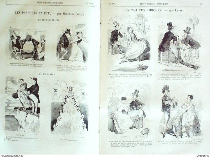 Petit journal pour Rire 1860 # 279 A la campagne Grevin