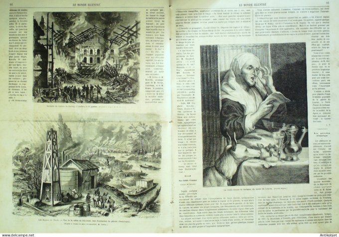 Le Monde illustré 1865 n°409 Cambodge Matelot Gavarnie (65) Londres Surrey Pensylvanie Oil-Creek