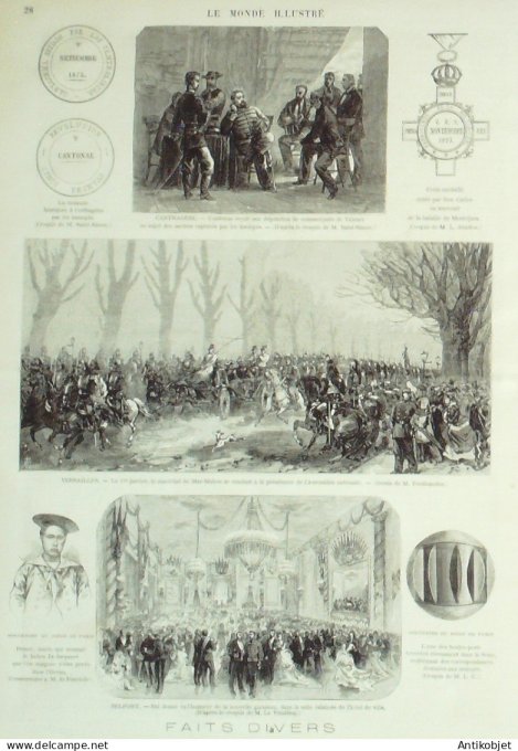 Le Monde illustré 1874 n°874 Espagne Madrid Carthagène Ouzbékistan Khiva Turkestan