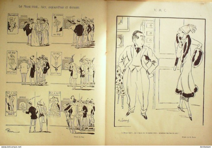 Le Rire 1925-01-10 # 310 Journal humoristique Ed.Originale V;M.C