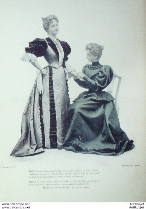La Mode pratique 1893 # 40 Robes de soie et crépon