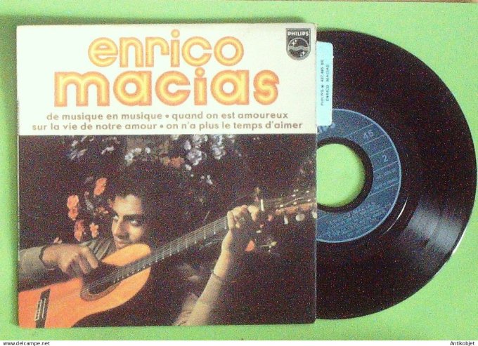 Macias Enrico 45T EP De musique en musique (languette) 1963
